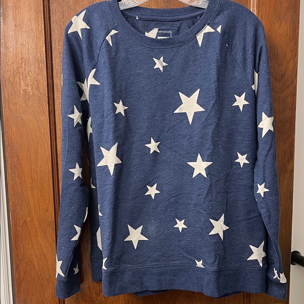 Sonoma Goods For Life Stars Sweatshirt Size L